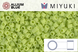 MIYUKI Delica® Seed Beads (DB0763) 11/0 Round - Matte Opaque Chartreuse