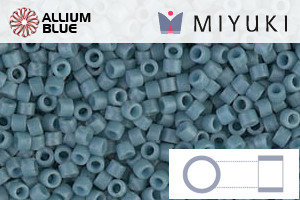 MIYUKI Delica® Seed Beads (DB0792) 11/0 Round - Dyed Semi-matte Opaque Shale