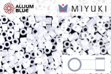 MIYUKI Delica® Seed Beads (DB0851) 11/0 Round - Matte Transparent Crystal AB