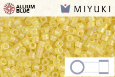 MIYUKI Delica® Seed Beads (DB0854) 11/0 Round - Matte Transparent Yellow AB