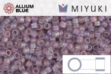 MIYUKI Delica® Seed Beads (DB0857) 11/0 Round - Matte Transparent Smoky Amethyst AB
