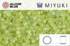 MIYUKI Delica® Seed Beads (DB0860) 11/0 Round - Matte Transparent Chartreuse AB