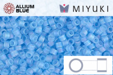 MIYUKI Delica® Seed Beads (DB0861) 11/0 Round - Matte Transparent Aqua AB