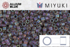 MIYUKI Delica® Seed Beads (DB0865) 11/0 Round - Matte Brown AB