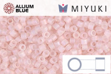 MIYUKI Delica® Seed Beads (DB0868) 11/0 Round - Matte Transparent Pink Mist AB