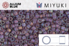 MIYUKI Delica® Seed Beads (DB0869) 11/0 Round - Matte Transparent Mauve AB