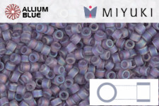 MIYUKI Delica® Seed Beads (DB0870) 11/0 Round - Matte Transparent Light Amethyst