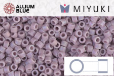 MIYUKI Delica® Seed Beads (DB0875) 11/0 Round - Matte Opaque Mauve AB
