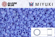 MIYUKI Delica® Seed Beads (DB0881) 11/0 Round - Matte Opaque Periwinkle AB