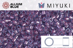 MIYUKI Delica® Seed Beads (DB0922) 11/0 Round - Sparkling Orchid Lined Aqua