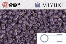 MIYUKI Delica® Seed Beads (DB1174) 11/0 Round - Galvanized Matte Eggplant