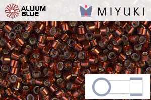 MIYUKI Delica® Seed Beads (DB1202) 11/0 Round - Silver Lined Dark Cranberry