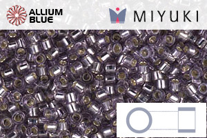 MIYUKI Delica® Seed Beads (DB1205) 11/0 Round - Silver Lined Light Amethyst