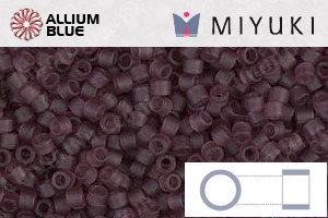 MIYUKI Delica® Seed Beads (DB1264) 11/0 Round - Matte Transparent Mauve