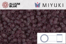 MIYUKI Delica® Seed Beads (DB0863) 11/0 Round - Matte Transparent Gray AB