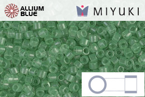 MIYUKI Delica® Seed Beads (DB1414) 11/0 Round - Transparent Mint