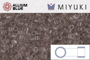 MIYUKI Delica® Seed Beads (DB1416) 11/0 Round - Transparent Light Taupe
