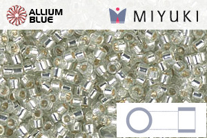 MIYUKI Delica® Seed Beads (DB1431) 11/0 Round - Silverlined Pale Moss Green