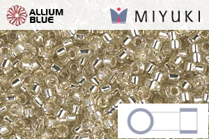 MIYUKI Delica® Seed Beads (DB1432) 11/0 Round - Silverlined Pale Yellow
