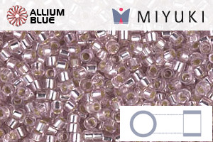 MIYUKI Delica® Seed Beads (DB1433) 11/0 Round - Silverlined Pale Blush