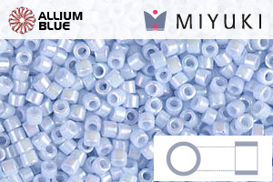 MIYUKI Delica® Seed Beads (DB1507) 11/0 Round - Opaque Light Sky Blue AB