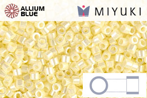 MIYUKI Delica® Seed Beads (DB1531) 11/0 Round - Opaque Pale Yellow Ceylon