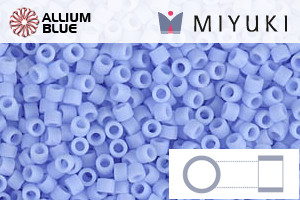 MIYUKI Delica® Seed Beads (DB1587) 11/0 Round - Matte Opaque Agate Blue