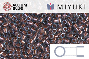 MIYUKI Delica® Seed Beads (DB1706) 11/0 Round - Copper Pearl Lined Aqua