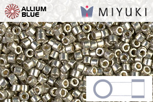 MIYUKI Delica® Seed Beads (DB1851) 11/0 Round - DURACOAT Galvanized Light Pewter