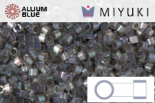 MIYUKI Delica® Seed Beads (DB1877) 11/0 Round - Silk Taupe Grey AB