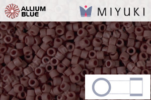 MIYUKI Delica® Seed Beads (DB1910) 11/0 Round - Matte Opaque Milk Chocolate Brown