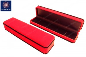 Jewelery Box, Bracelet, Velvet, Dark Red, 22.5 x 6 x 3.5cm