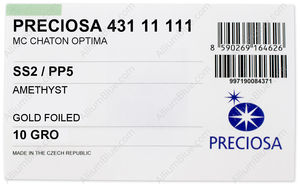 PRECIOSA Chaton O ss2/pp5 amethyst G factory pack