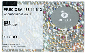 PRECIOSA Rose VIVA12 ss8 amethyst S factory pack