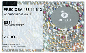 PRECIOSA Rose VIVA12 ss34 sm.topaz S factory pack