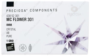 PRECIOSA Loch Flower 1H 8 crystal AB factory pack