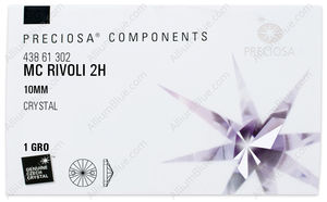 PRECIOSA Rivoli 2H 10 crystal S AB factory pack