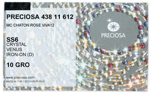 PRECIOSA Rose VIVA12 ss6 crystal HF Ven factory pack