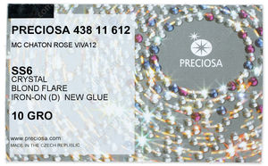 PRECIOSA Rose VIVA12 ss6 crystal HF BdF factory pack