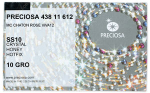 PRECIOSA Rose VIVA12 ss10 crystal HF Hon factory pack