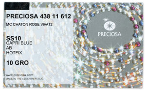 PRECIOSA Rose VIVA12 ss10 cap.blue HF AB factory pack