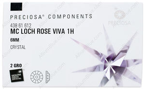 PRECIOSA Loch Rose VIVA12 1H 6 crystal S AB factory pack