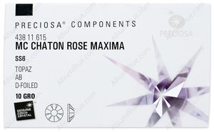 PRECIOSA Rose MAXIMA ss6 topaz DF AB factory pack