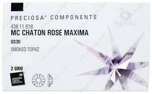 PRECIOSA Rose MAXIMA ss30 sm.topaz DF factory pack