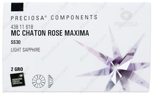 PRECIOSA Rose MAXIMA ss30 lt.sapph DF factory pack