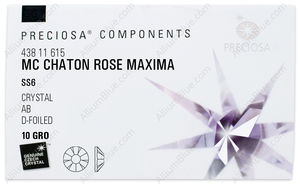 PRECIOSA Rose MAXIMA ss6 crystal DF AB factory pack