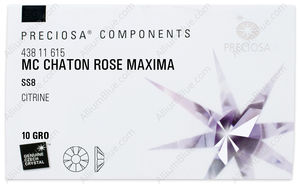 PRECIOSA Rose MAXIMA ss8 citrine HF factory pack