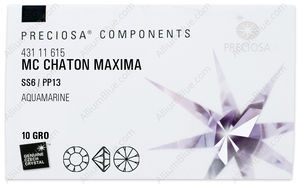 PRECIOSA Chaton MAXIMA ss6/pp13 aqua DF factory pack