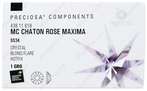 PRECIOSA Rose MAXIMA ss34 crystal HF BdF factory pack