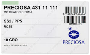 PRECIOSA Chaton MAXIMA ss2/pp5 rose DF factory pack